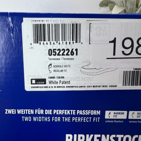 Birkenstock Tennessee Patent Leather Loafer Regular Fit Women's 5/EU 36 NWB FLAW - Picture 10 of 10